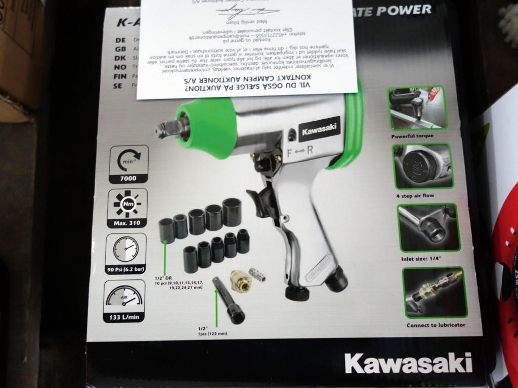 Kawasaki trykluftslagnøgle - dele | Campen Auktioner A/S