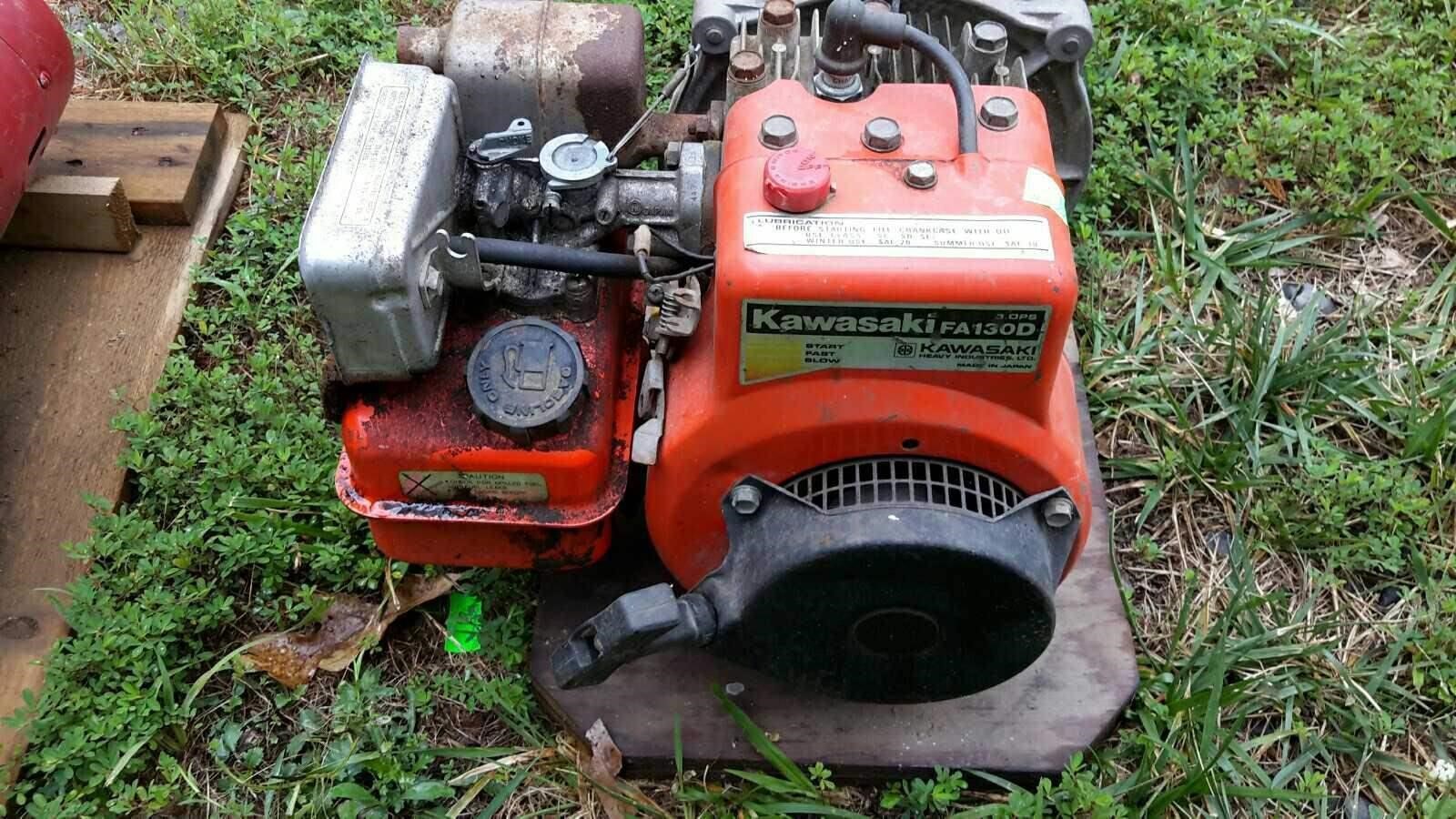 Trash Pump, Kawasaki, FA130D gas engine, missing Hash