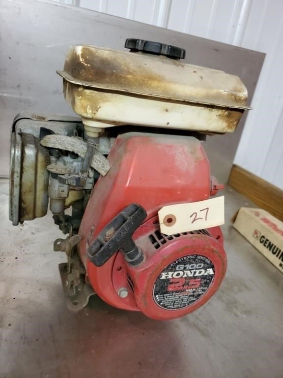 Is tragedie Menda City Honda G100 Electronic Ignition Motor | Harmeyer Auction & Appraisal Co.