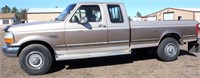 1992 Ford F-250 XLT PK, 2wd, ext cab, ¾-ton, 7.5 liter V8 gas eng, auto trans, 91,700 mi, (new belts, tensioner, oil change), runs, has good title (view 1)
