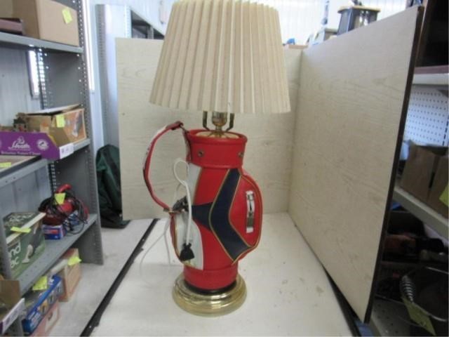 Golf Bag Table Lamp Ron And Ray Tosch, Golf Bag Table Lamp