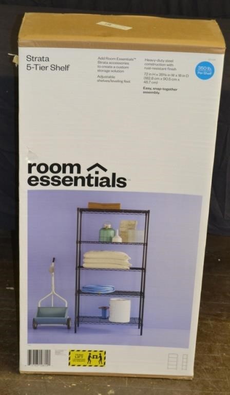 Room Essentials Strata 5 Tier Metal, Room Essentials Shelving Unit