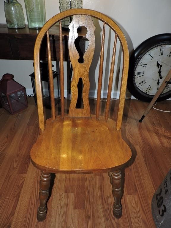 Set Of Five Cochrane C E Wilderness Oak Chairs Live And Online Auctions On Hibid Com