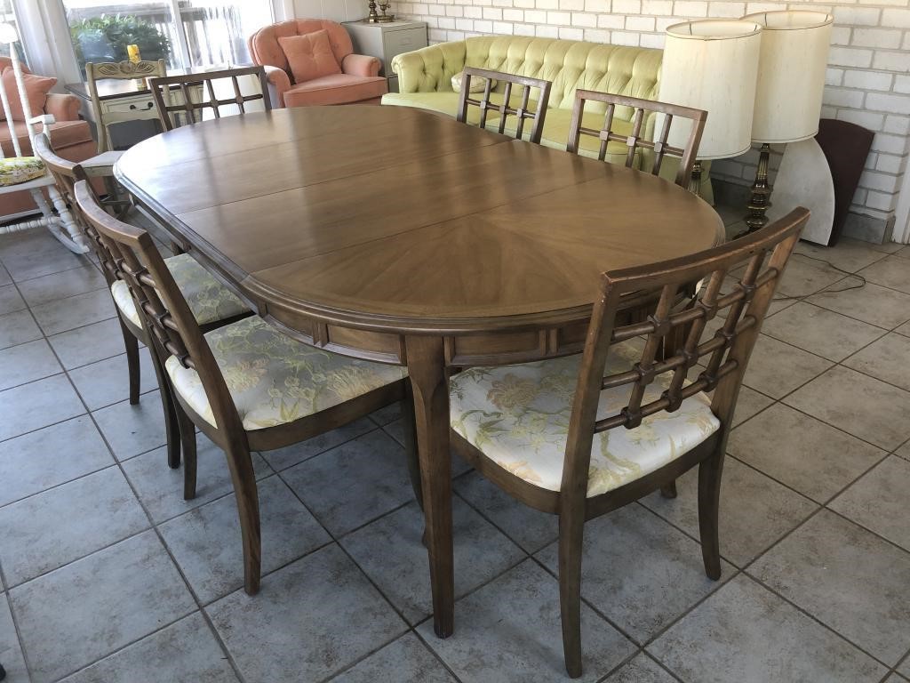 Pecan Wood Dining Room Table And Chairs, Pecan Wood Dining Room Chairs