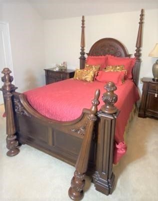 Thomasville Queen Sized Four Poster Bed, Thomasville Four Poster Queen Bed