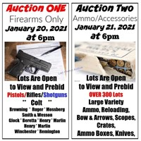 Legendary Gun Auction - Inauguration Day
