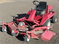 Lot # 5003.  1985 Toro Ground Master Mower, 72" deck, 4-cyl Continental gas eng, runs.  Hrs on meter are not correct.  Absentee bidding available on this item.  Click catalog tab for more information.