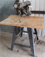Lot # 5025.  Craftsman 10" Radial Arm Saw.   Absentee bidding available on this item.  Click catalog tab for more information.