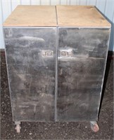 HD Metal Cabinet, on casters, 43" h x 28" d x 32" w