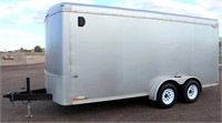 Lot 5002 - 2007 H & H Enclosed Trailer.  Absentee bidding available on this item. Click catalog tab for more information & pictures.