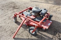 Lot 5035 - Swisher Pull-Behind Mower.  Absentee bidding available on this item. Click catalog tab for more information & pictures.