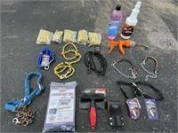Show Supplies (halters, lead ropes, comb, sprays, goat tube, etc)
