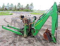 Lot 4007- Jd 10-A Backhoe Attachment   Absentee bidding available on this item. Click catalog tab for more information & pictures.