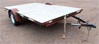 Lot 6003- Flatbed Trailer  Absentee bidding available on this item. Click catalog tab for more information & pictures.