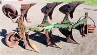 Lot 8005: JD Roll Over Plow  Absentee bidding available on this item. Click catalog tab for more information & pictures.