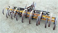 Lot 8016- Springtooth Cultivator   Absentee bidding available on this item. Click catalog tab for more information & pictures.