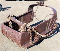 Lot 9002: Lg Dragline Bucket/Yard Art  Absentee bidding available on this item. Click catalog tab for more information & pictures.
