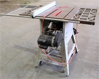 Lot 5022- Rigid Table Saw   Absentee bidding available on this item. Click catalog tab for more information & pictures.