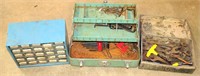 Hardware Storage, Tool Boxes w/Allen Wrenches & Old Wrenches