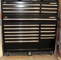 Lot 5010 - Husky Tool Box, Click catalog tab to view information & more pics of this item.  This item has absentee bidding.