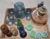 Misc Vintage Glassware, Lantern, etc