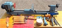 12" Variable Speed Wood Lathe w/Accessories