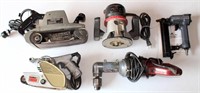 Misc Power Tools, Sanders, Righ Angle Drill, Router, 18 ga Brad Nailer