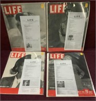 Large Box With Life Magazines From WWII