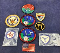 Lot of Mostly Military Cloth Patches & Badges