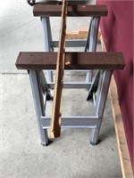 Pair of Sawhorses and Sears Level