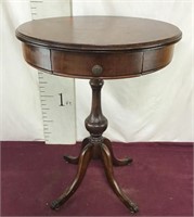 Vintage Duncan Fife Lamp Table with One Drawer