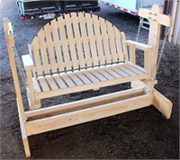 Lot 5026, New HMD Porch/Patio Swing -  Absentee bidding available on this item.  Click catalog tab for more pics, video & info.