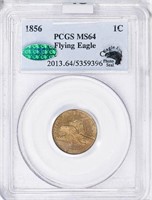 1C 1856 FLYING EAGLE PCGS MS64 CAC