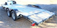 Lot 5009 - 2001 Diamond T Flatbed Trlr -  Absentee bidding available on this item.  Click catalog tab for more pics, video & info.