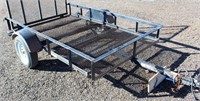 Lot 5011 - HMD Flatbed Trlr, no title - Absentee bidding available on this item.  Click catalog tab for more pics, video & info.