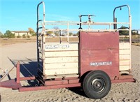 Lot 5014 - Pauls Portable Livestock Scale -  Absentee bidding available on this item.  Click catalog tab for more pics, video & info.