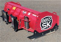 Lot 5017 - Boss Skid Steer Snow Plow - Absentee bidding available on this item.  Click catalog tab for more pics, video & info.