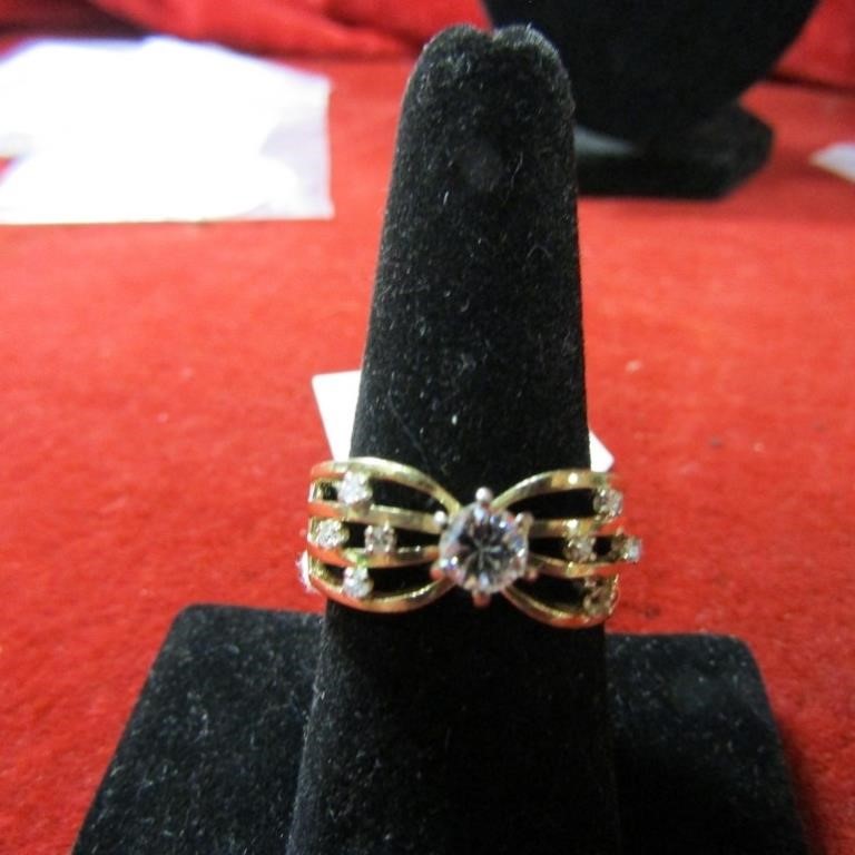 14K Gold Diamond Engagement ring.