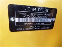 2014 John Deere 410K Loader Backhoe