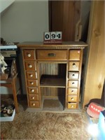 Wooden Cabinet w/ Small Drawers