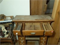 Wooden Cabinet w/ Small Drawers